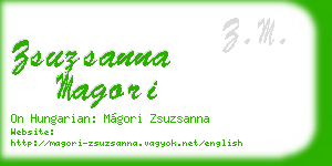 zsuzsanna magori business card