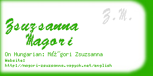 zsuzsanna magori business card